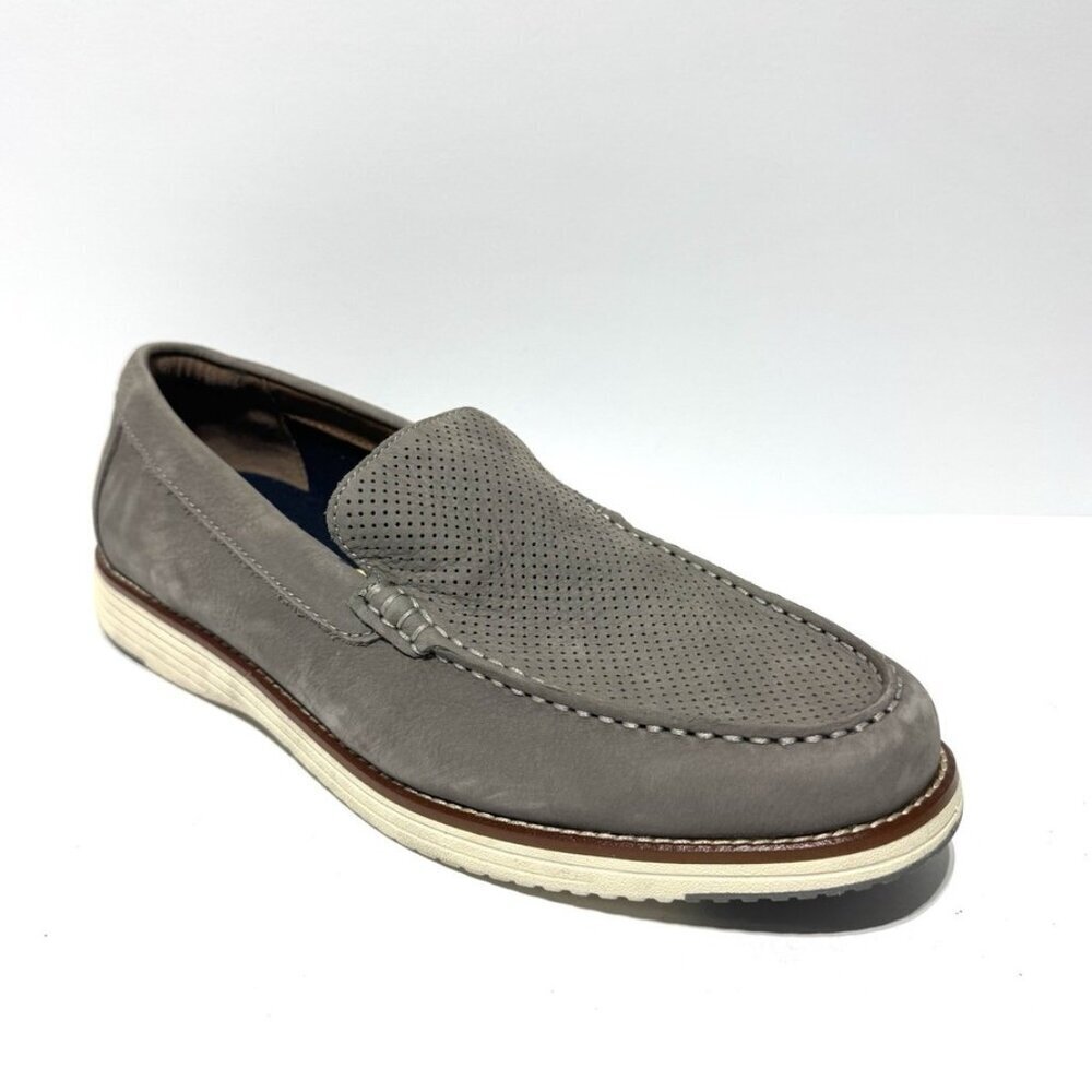 Johnston & Murphy Mens Upton Loafers Gray Size 11.5M